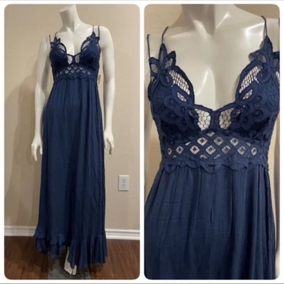 Free People ADELLA MAXI SLIP DRESS - Picture 9 of 11